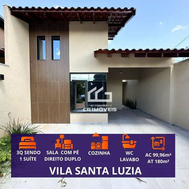 Foto 2 de Casa com 3 quartos à venda, 180m2 em Vila Santa Luzia, Campo Grande - MS