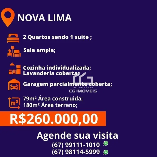 Casa com 2 quartos à venda, 180m2 em Nova Lima, Campo Grande - MS - imagem 9 Foto 9 de Casa com 2 quartos à venda, 180m2 em Nova Lima, Campo Grande - MS