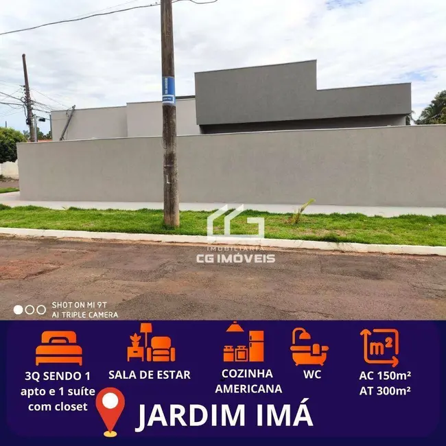 Casa com 3 quartos à venda, 300m2 em Jardim Imá, Campo Grande - MS - imagem 1 Foto 1 de Casa com 3 quartos à venda, 300m2 em Jardim Imá, Campo Grande - MS