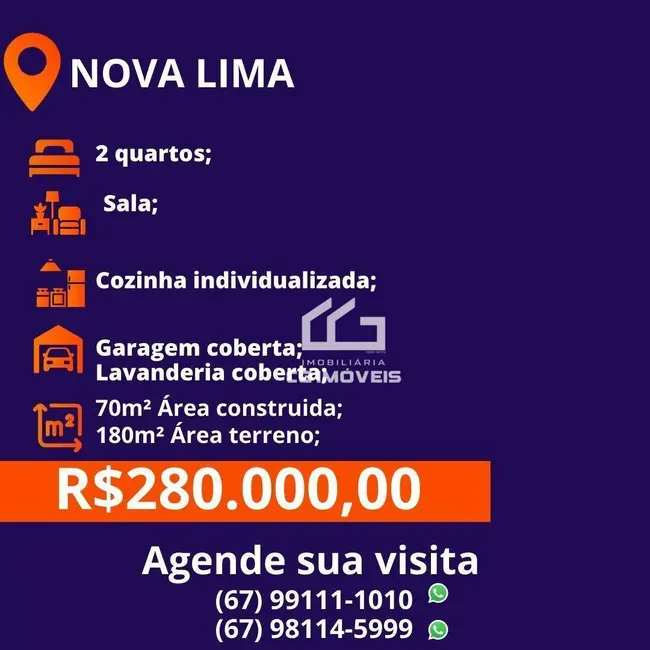 Casa com 2 quartos à venda, 180m2 em Nova Lima, Campo Grande - MS - imagem 8 Foto 8 de Casa com 2 quartos à venda, 180m2 em Nova Lima, Campo Grande - MS