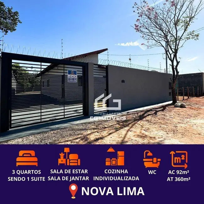 Foto 1 de Casa com 3 quartos à venda, 360m2 em Nova Lima, Campo Grande - MS