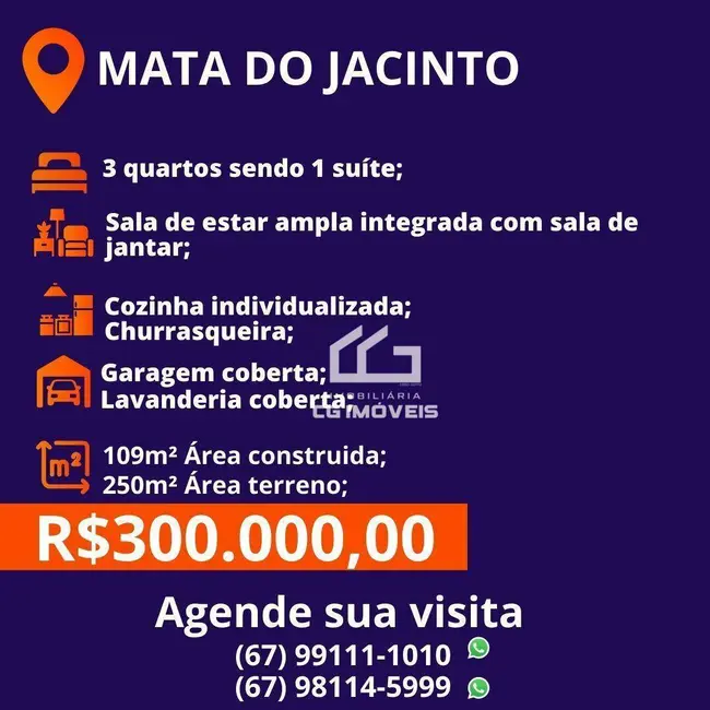 Casa com 3 quartos à venda, 250m2 em Campo Grande - MS - imagem 8 Foto 8 de Casa com 3 quartos à venda, 250m2 em Campo Grande - MS