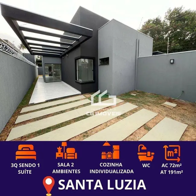 Foto 1 de Casa com 3 quartos à venda, 195m2 em Vila Santa Luzia, Campo Grande - MS