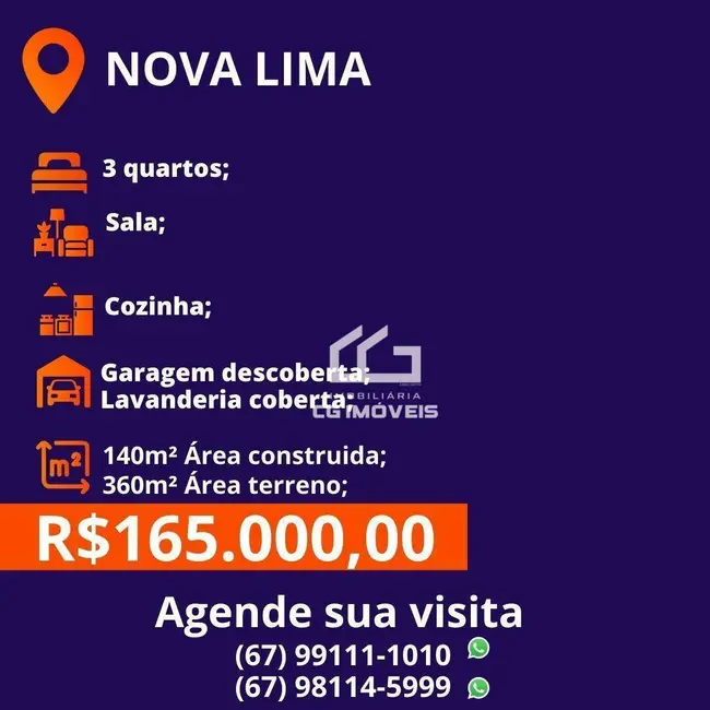 Casa com 3 quartos à venda, 360m2 em Nova Lima, Campo Grande - MS - imagem 5 Foto 5 de Casa com 3 quartos à venda, 360m2 em Nova Lima, Campo Grande - MS