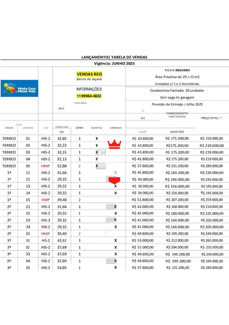 Foto 7 de Apartamento com 2 quartos à venda, 39m2 em Vila Nova Carolina, São Paulo - SP
