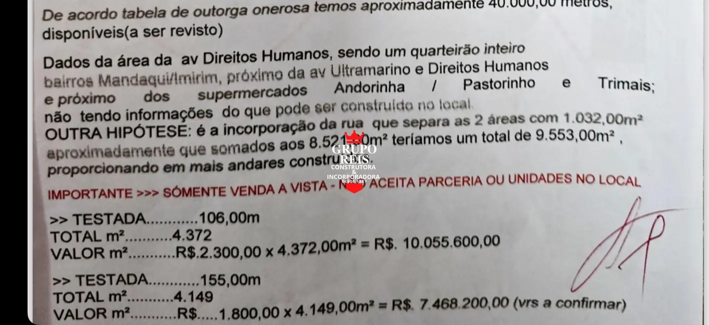 Foto 9 de Terreno / Lote à venda, 8600m2 em Parque Mandaqui, São Paulo - SP