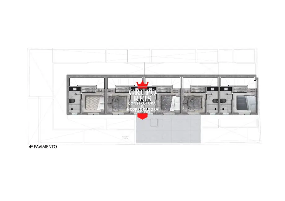 Foto 3 de Apartamento com 1 quarto à venda, 55m2 em Vila Nova Carolina, São Paulo - SP