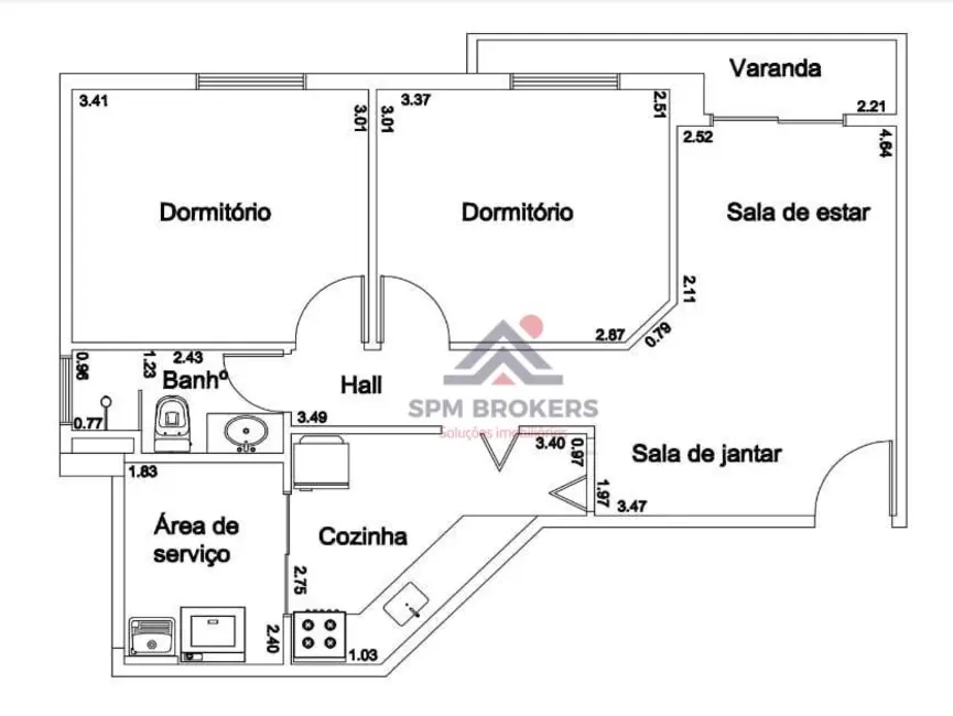 Foto 5 de Apartamento com 2 quartos à venda, 60m2 em Vila Luzita, Santo Andre - SP