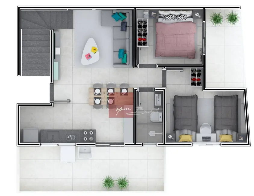 Foto 8 de Cobertura com 2 quartos à venda, 70m2 em Vila Amábile Pezzolo, Santo Andre - SP