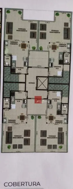Foto 2 de Cobertura com 2 quartos à venda, 88m2 em Jardim Alvorada, Santo Andre - SP