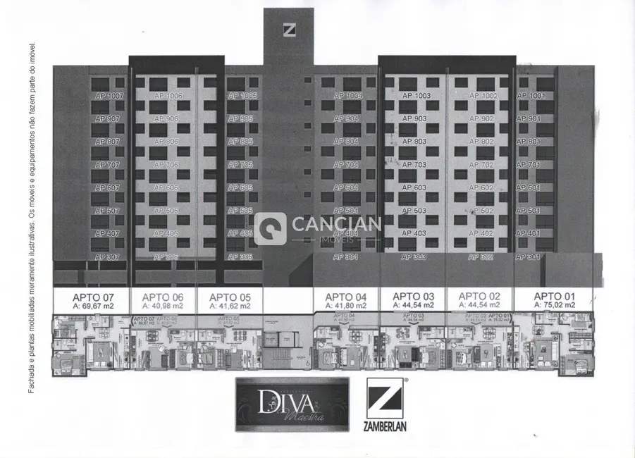 Apartamento com 2 quartos à venda, 69m2 em Centro, Santa Maria - RS - imagem 3 Foto 3 de Apartamento com 2 quartos à venda, 69m2 em Centro, Santa Maria - RS