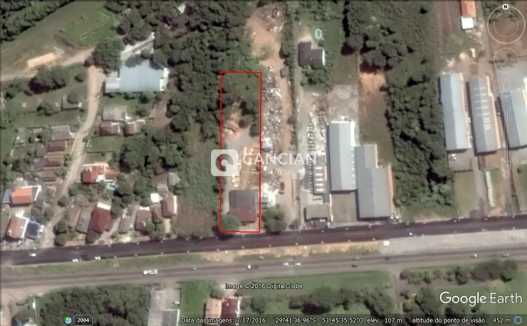 Foto 4 de Terreno / Lote à venda, 3600m2 em Pé de Plátano, Santa Maria - RS