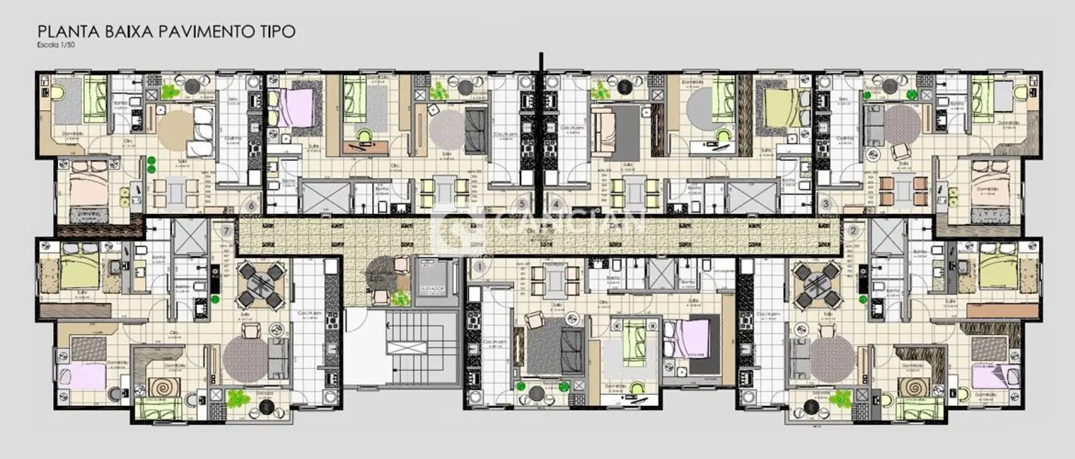 Foto 4 de Apartamento com 3 quartos à venda, 88m2 em Uglione, Santa Maria - RS