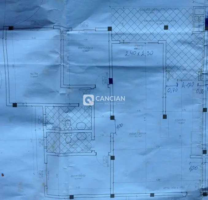 Foto 3 de Apartamento com 3 quartos à venda, 131m2 em Nossa Senhora de Fátima, Santa Maria - RS