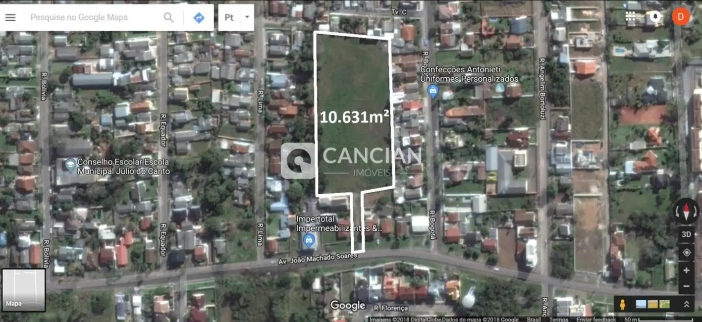 Foto 1 de Terreno / Lote à venda, 10631m2 em Camobi, Santa Maria - RS