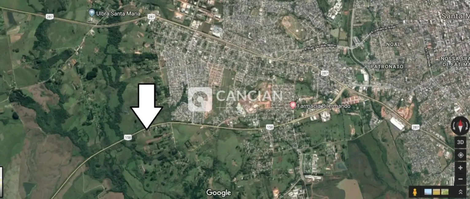 Foto 3 de Terreno / Lote à venda, 2000m2 em Tancredo Neves, Santa Maria - RS