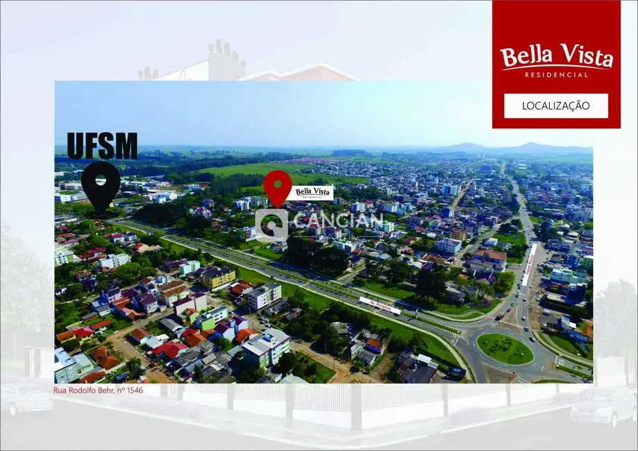 Apartamento com 2 quartos à venda, 67m2 em Camobi, Santa Maria - RS - imagem 3 Foto 3 de Apartamento com 2 quartos à venda, 67m2 em Camobi, Santa Maria - RS