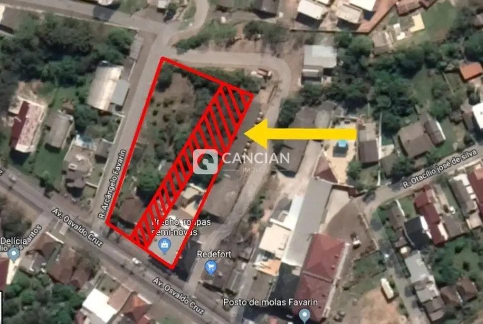 Foto 3 de Terreno / Lote à venda, 1026m2 em Nossa Senhora das Dores, Santa Maria - RS