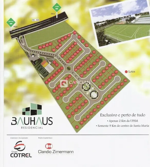 Foto 6 de Terreno / Lote à venda, 1161m2 em Camobi, Santa Maria - RS