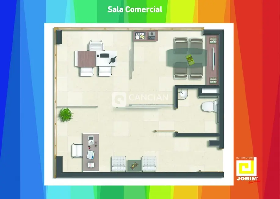 Sala Comercial com 1 quarto à venda, 36m2 em Centro, Santa Maria - RS - imagem 5 Foto 5 de Sala Comercial com 1 quarto à venda, 36m2 em Centro, Santa Maria - RS