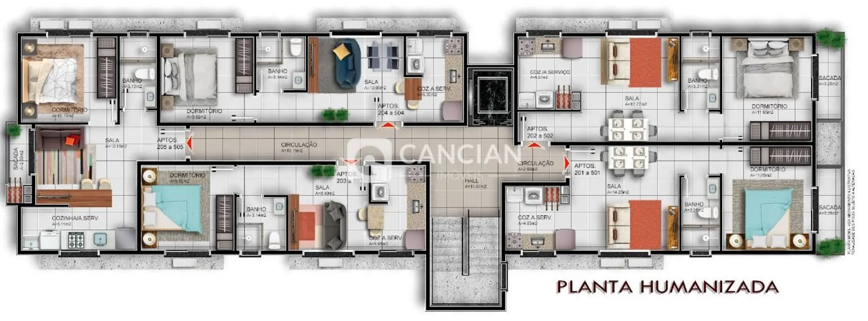 Foto 4 de Apartamento com 1 quarto à venda, 37m2 em Camobi, Santa Maria - RS