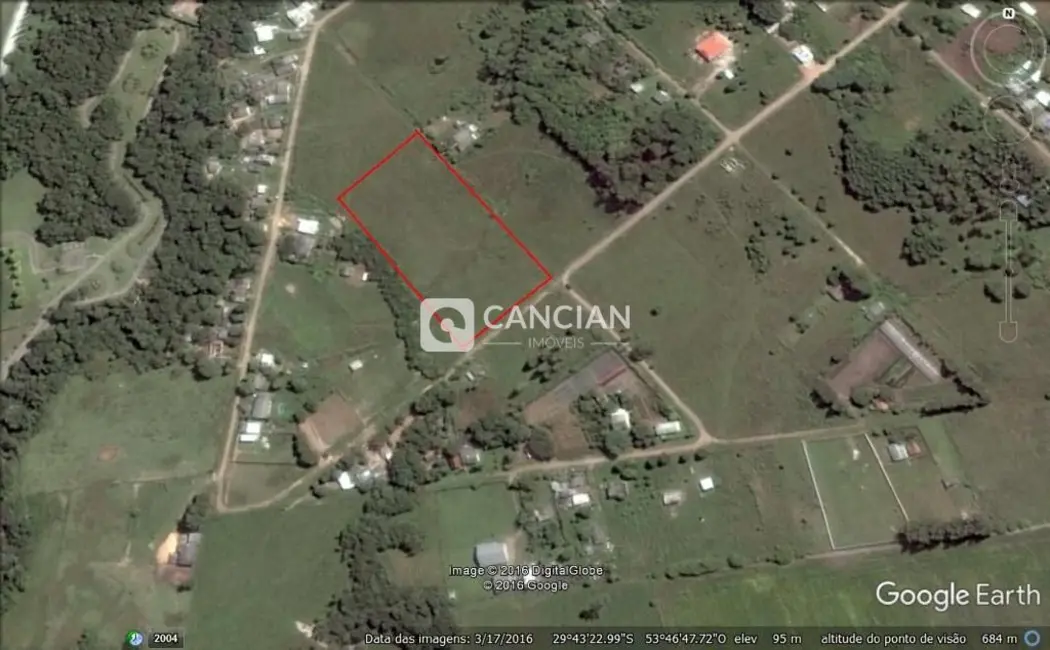 Foto 7 de Terreno / Lote à venda, 12800m2 em Diácono João Luiz Pozzobon, Santa Maria - RS