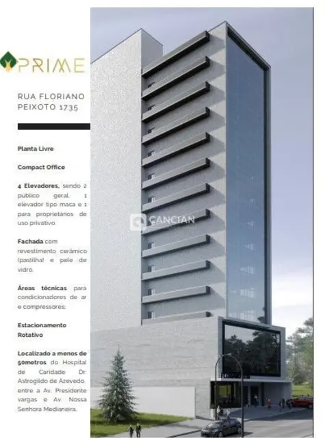 Foto 2 de Sala Comercial com 1 quarto à venda, 56m2 em Centro, Santa Maria - RS