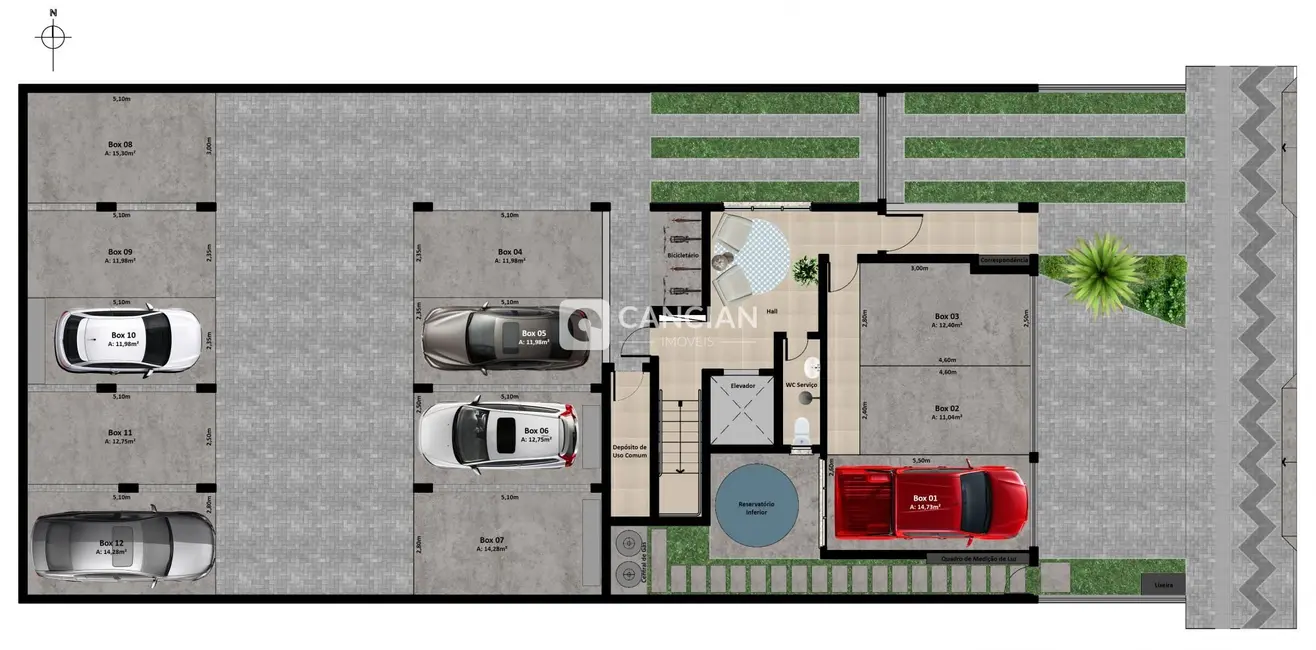 Foto 5 de Apartamento com 1 quarto à venda, 36m2 em Camobi, Santa Maria - RS