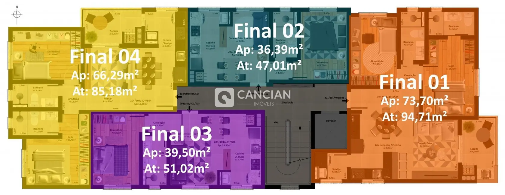 Foto 6 de Apartamento com 1 quarto à venda, 36m2 em Camobi, Santa Maria - RS