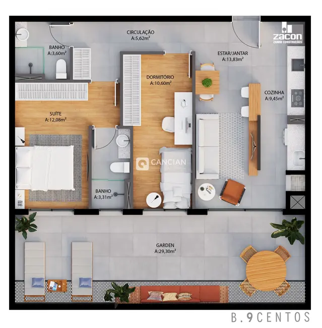 Foto 2 de Apartamento com 3 quartos à venda, 100m2 em Centro, Santa Maria - RS