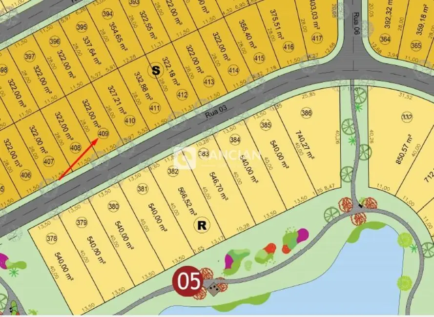 Foto 9 de Terreno / Lote à venda, 322m2 em Tomazetti, Santa Maria - RS