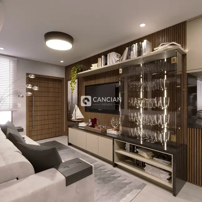 Foto 2 de Casa com 2 quartos à venda, 70m2 em Diácono João Luiz Pozzobon, Santa Maria - RS