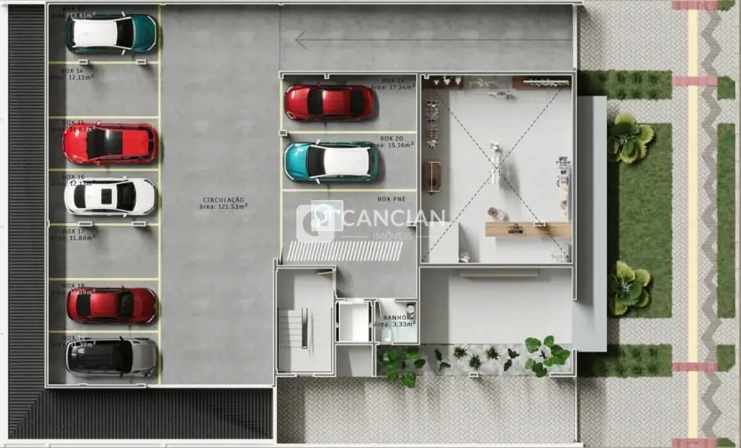 Foto 8 de Apartamento com 1 quarto à venda, 46m2 em Camobi, Santa Maria - RS