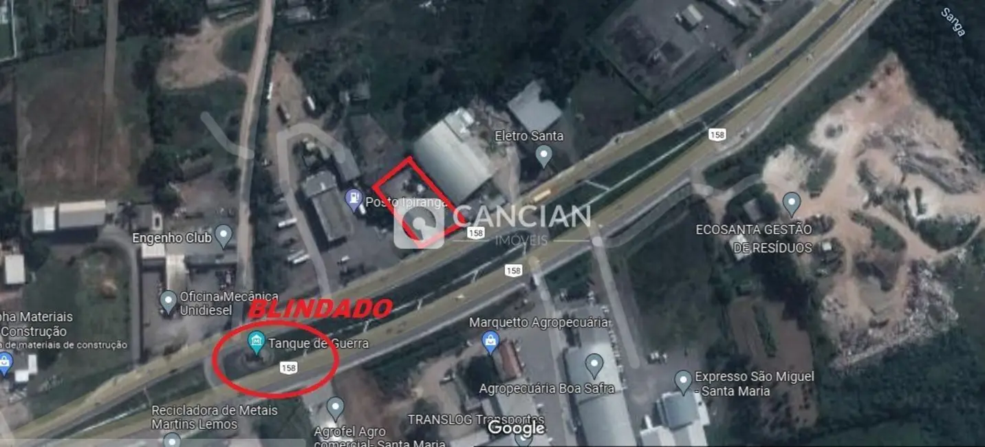 Foto 4 de Armazém / Galpão com 2 quartos à venda, 400m2 em Boi Morto, Santa Maria - RS