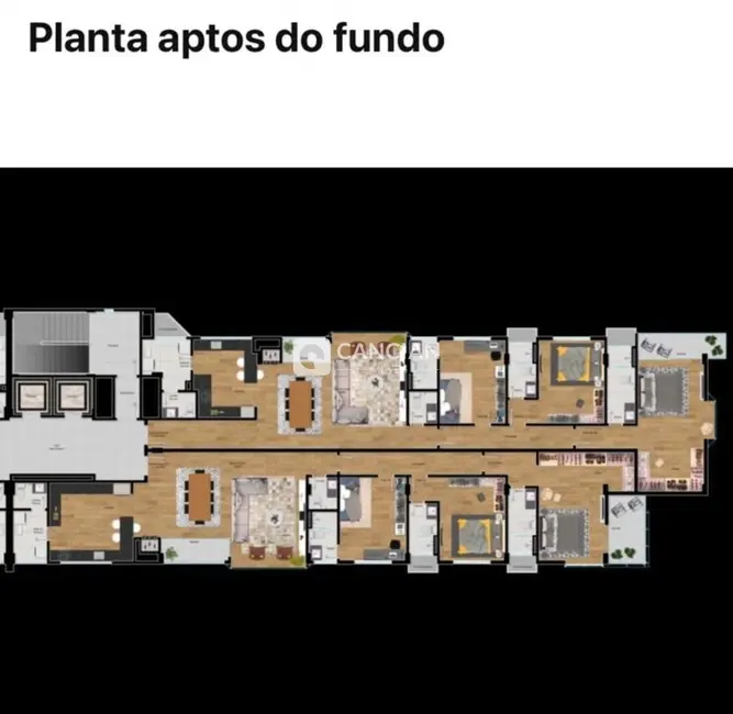 Foto 9 de Apartamento com 3 quartos à venda, 198m2 em Nossa Senhora Medianeira, Santa Maria - RS