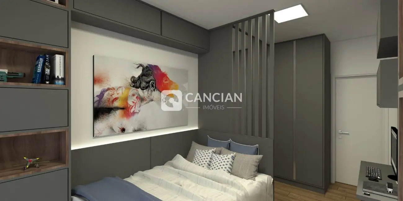 Foto 9 de Apartamento com 3 quartos à venda, 110m2 em Nossa Senhora de Lourdes, Santa Maria - RS