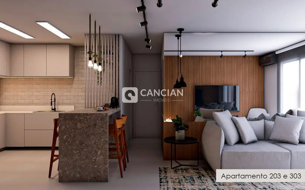 Foto 4 de Apartamento com 2 quartos à venda, 69m2 em Centro, Santa Maria - RS