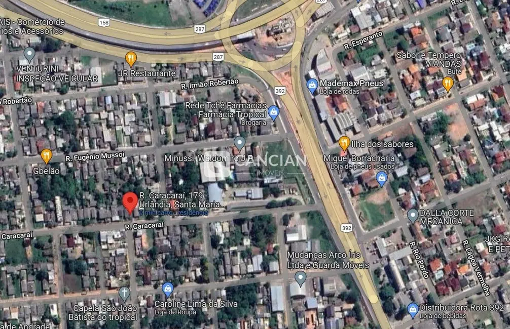 Foto 2 de Terreno / Lote à venda, 517m2 em Urlândia, Santa Maria - RS