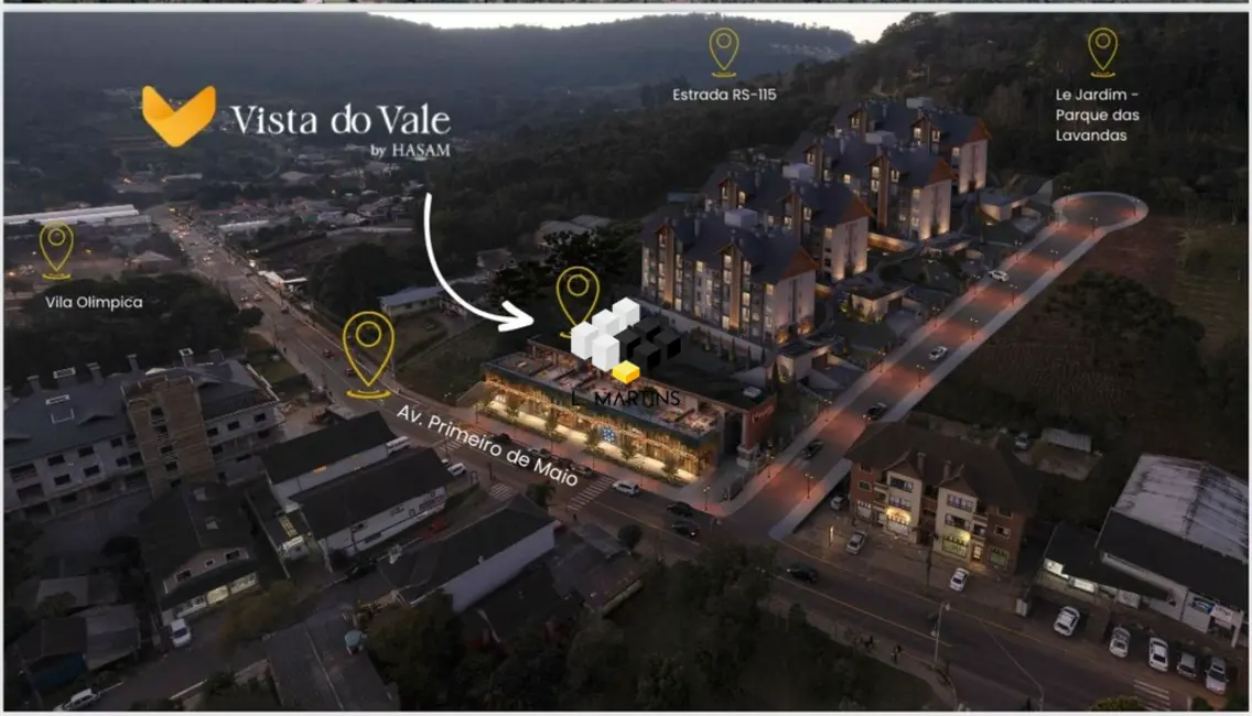 Apartamento com 1 quarto à venda, 42m2 em Gramado - RS - imagem 1 Foto 1 de Apartamento com 1 quarto à venda, 42m2 em Gramado - RS