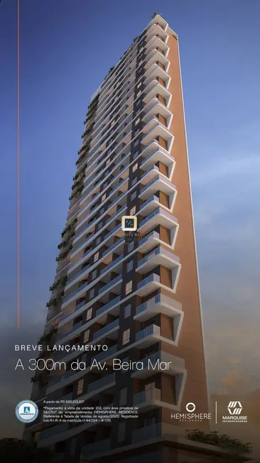Foto 1 de Apartamento com 2 quartos à venda, 58m2 em Meireles, Fortaleza - CE