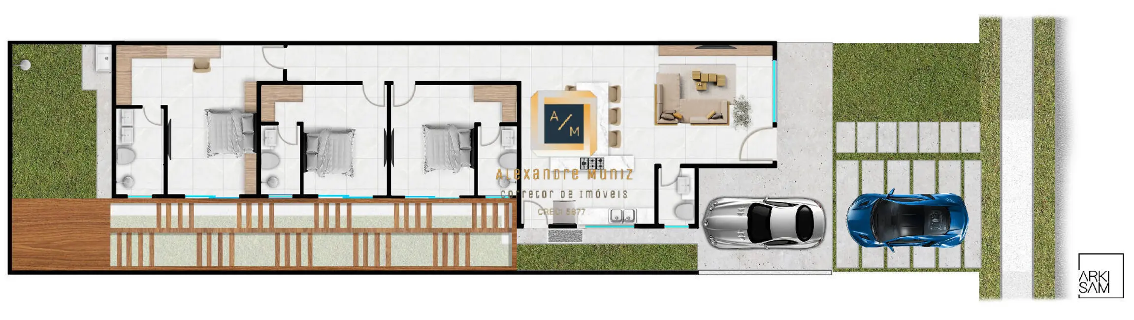 Casa com 3 quartos à venda, 240m2 em Eusebio - CE - imagem 4 Foto 4 de Casa com 3 quartos à venda, 240m2 em Eusebio - CE