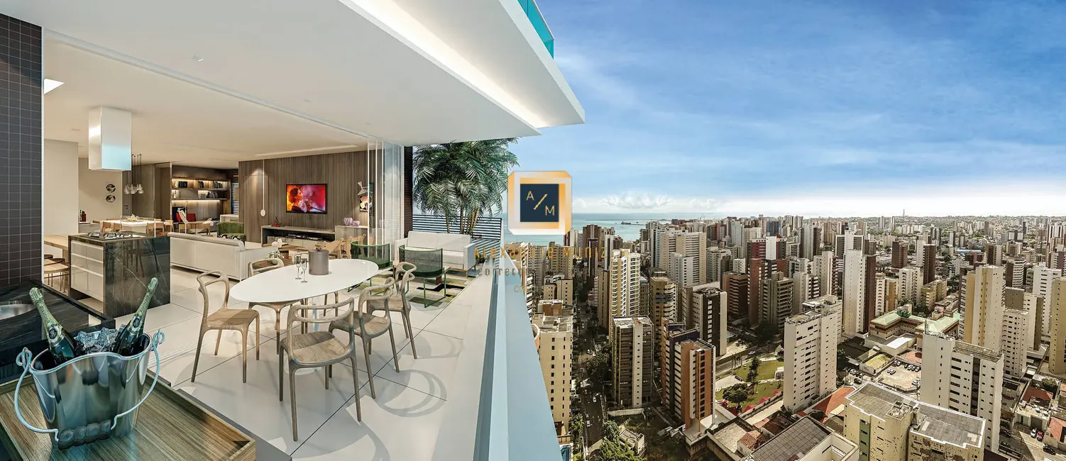 Foto 3 de Apartamento com 4 quartos à venda, 203m2 em Meireles, Fortaleza - CE
