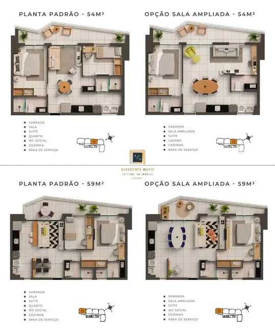 Foto 3 de Apartamento com 2 quartos à venda, 54m2 em Meireles, Fortaleza - CE