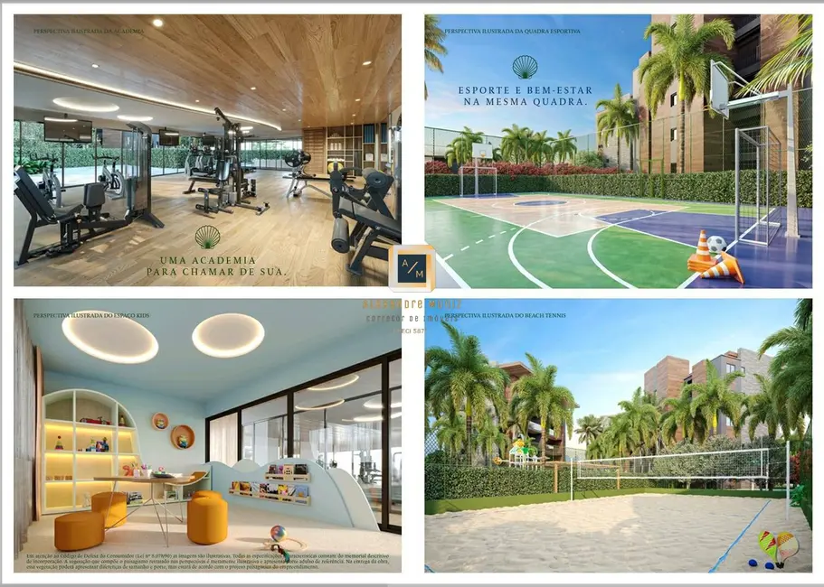 Apartamento com 3 quartos à venda, 75m2 em Aquiraz - CE - imagem 7 Foto 7 de Apartamento com 3 quartos à venda, 75m2 em Aquiraz - CE