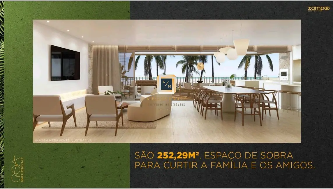 Apartamento com 4 quartos à venda, 252m2 em Aquiraz - CE - imagem 7 Foto 7 de Apartamento com 4 quartos à venda, 252m2 em Aquiraz - CE
