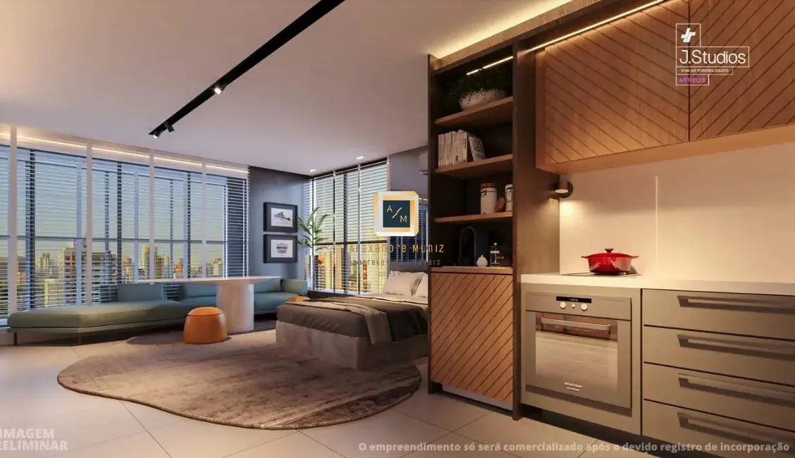 Apartamento com 1 quarto à venda, 36m2 em Meireles, Fortaleza - CE - imagem 6 Foto 6 de Apartamento com 1 quarto à venda, 36m2 em Meireles, Fortaleza - CE