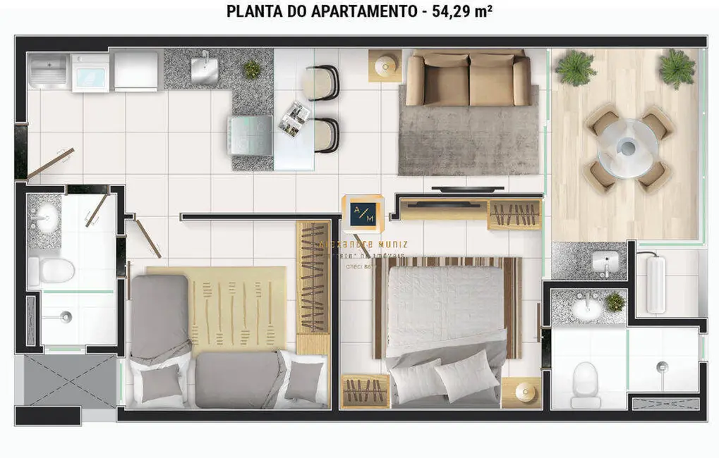 Foto 9 de Apartamento com 1 quarto à venda, 38m2 em Praia de Iracema, Fortaleza - CE