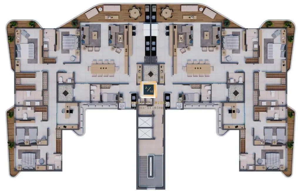 Apartamento com 4 quartos à venda, 235m2 em Fortaleza - CE - imagem 6 Foto 6 de Apartamento com 4 quartos à venda, 235m2 em Fortaleza - CE