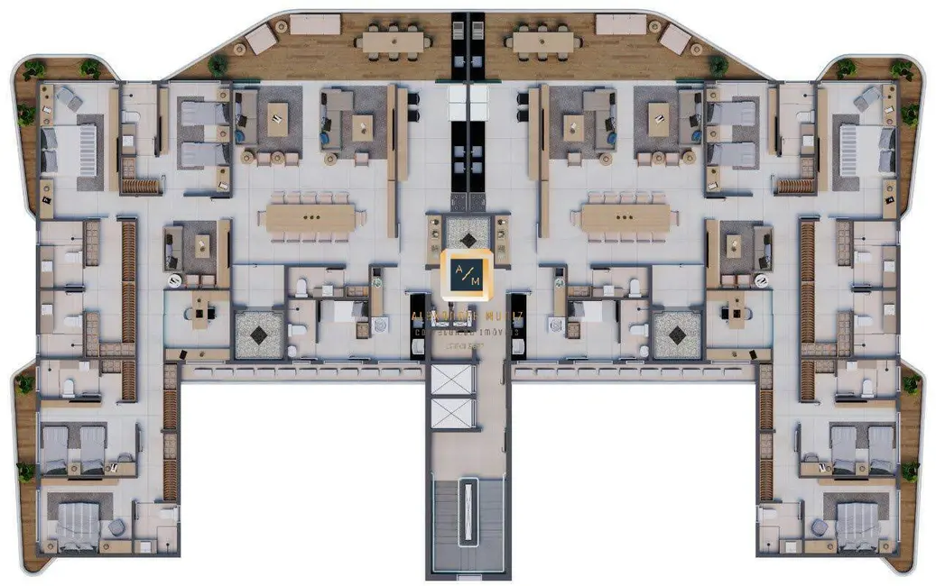 Apartamento com 4 quartos à venda, 235m2 em Fortaleza - CE - imagem 7 Foto 7 de Apartamento com 4 quartos à venda, 235m2 em Fortaleza - CE