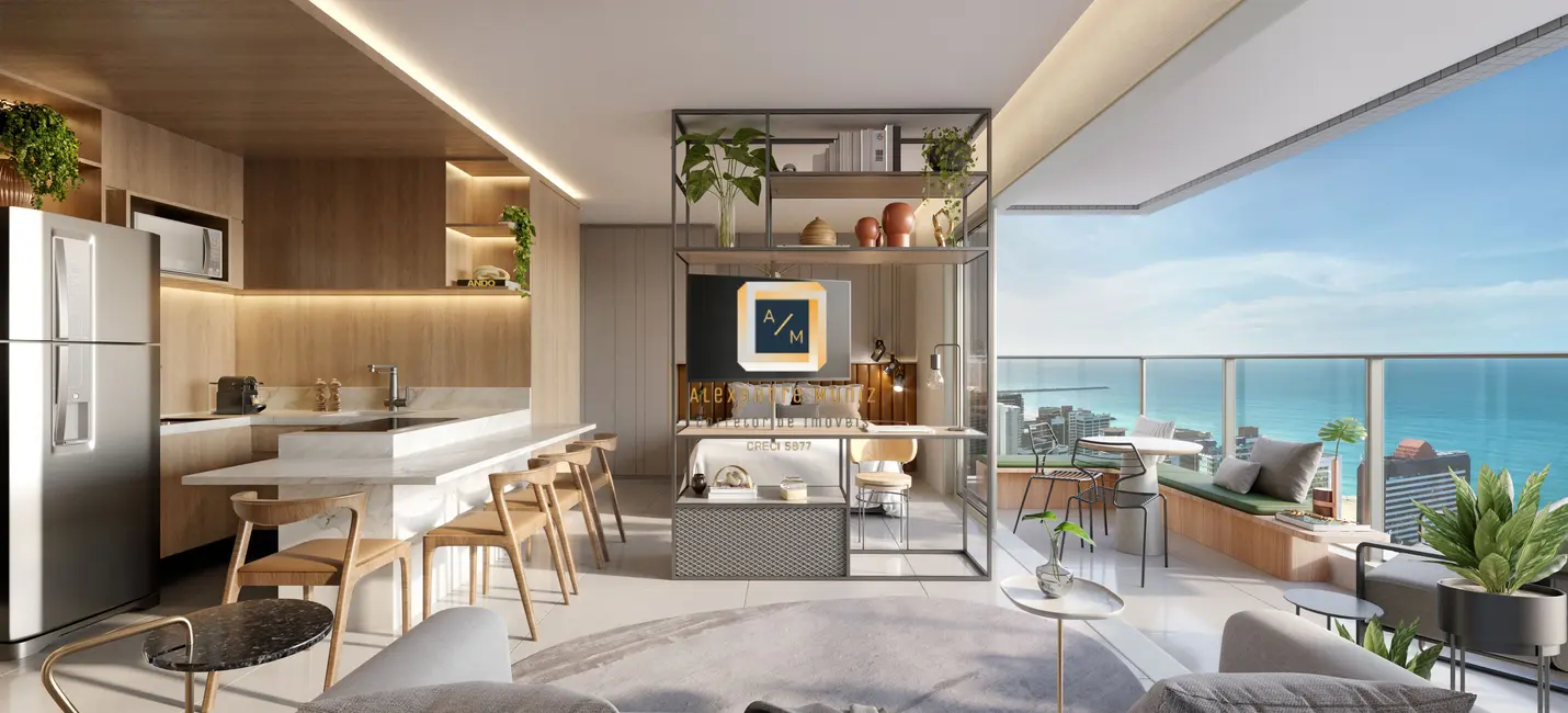 Foto 9 de Apartamento com 1 quarto à venda, 40m2 em Meireles, Fortaleza - CE